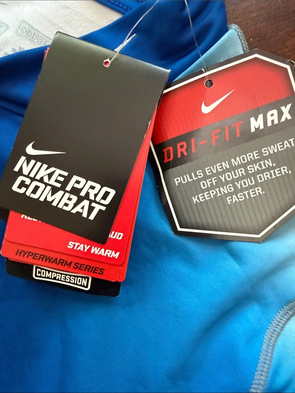 Nike Men’s Blue Gradient Long-Sleeve Rash Guard